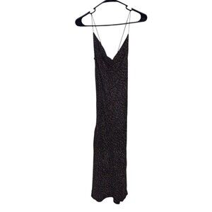 Pamplona Y2K Sparkle Bling Maxi Dress Bodycon Size Small